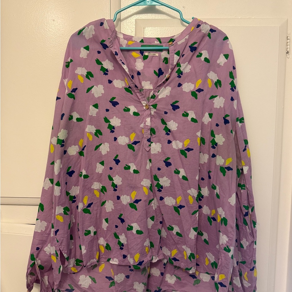 Clare V Multicolor Floral Top